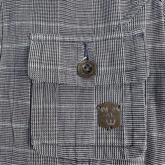 Y2K Diesel Utility Cargo Plaid Mini Dress Size XS - Picture 3 of 10